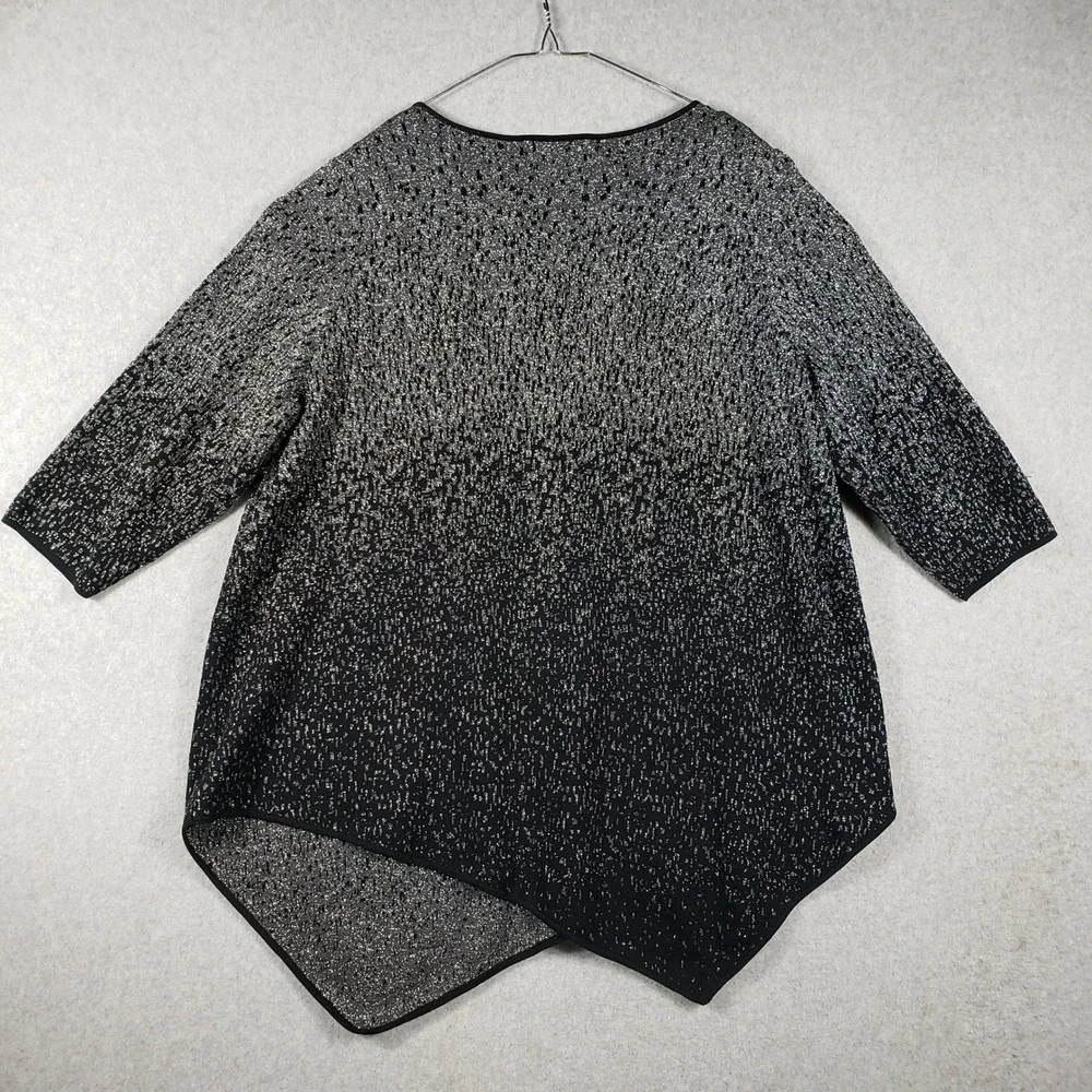 Context Lord & Taylor 2X Tunic Top Ombre Glitter Sparkle Evening Party Plus Size